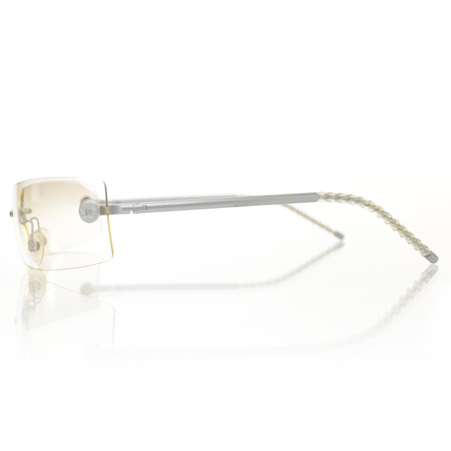 Chanel Frameless CC Logo Sunglasses 4047 Clear 3 of 6