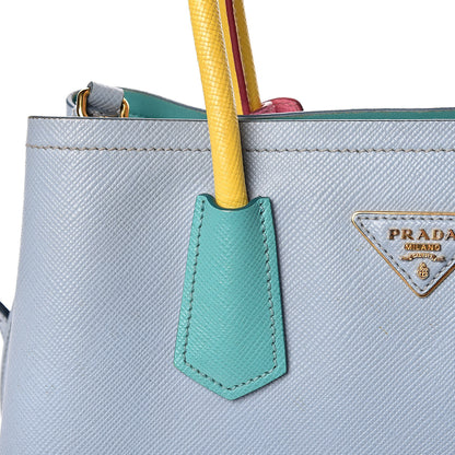 Prada Saffiano Cuir Small Double Bag Astrale Giada Multicolor 12 of 24