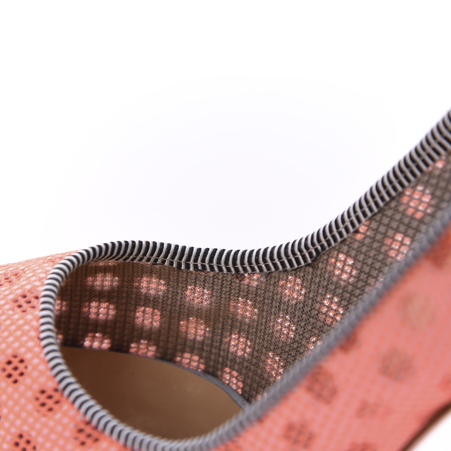 Christian Louboutin Matt Pattent Mesh Glitter Sporty 100 Spike Pumps 36.5 Orange Fluo 10 of 12
