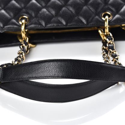 Chanel Caviar Quilted Grand Shopping Tote GST Black 12 of 16