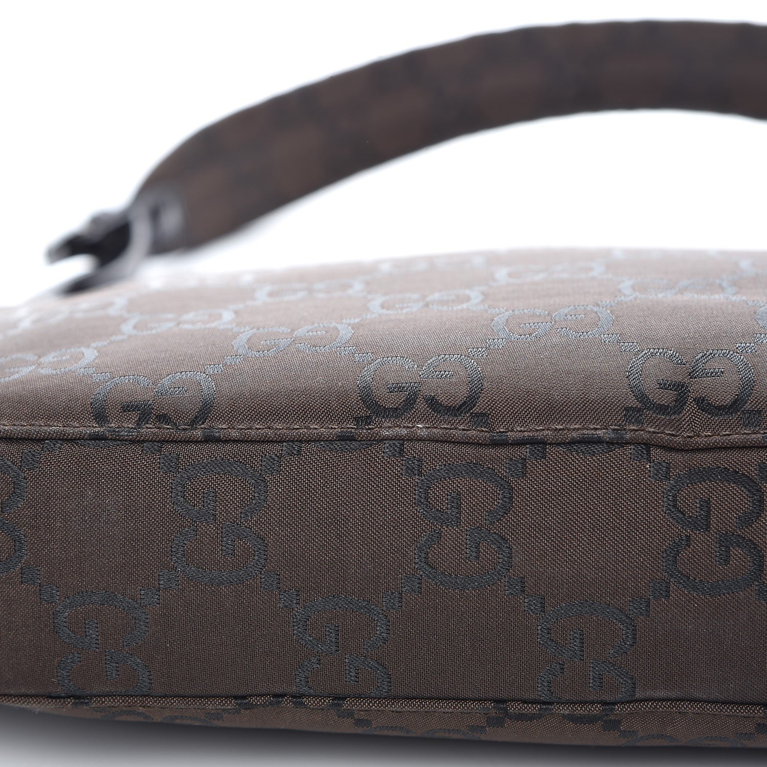 Gucci Nylon Monogram Shoulder Bag Brown 9 of 9