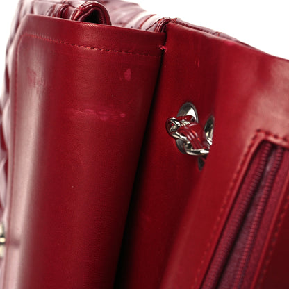 Chanel Patent Calfskin Quilted Medium Double Flap Dark Red 7 of 8