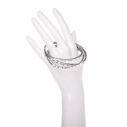 John Hardy Sterling Silver Kali Slim Curved Bracelet Set of 3 2 of 4