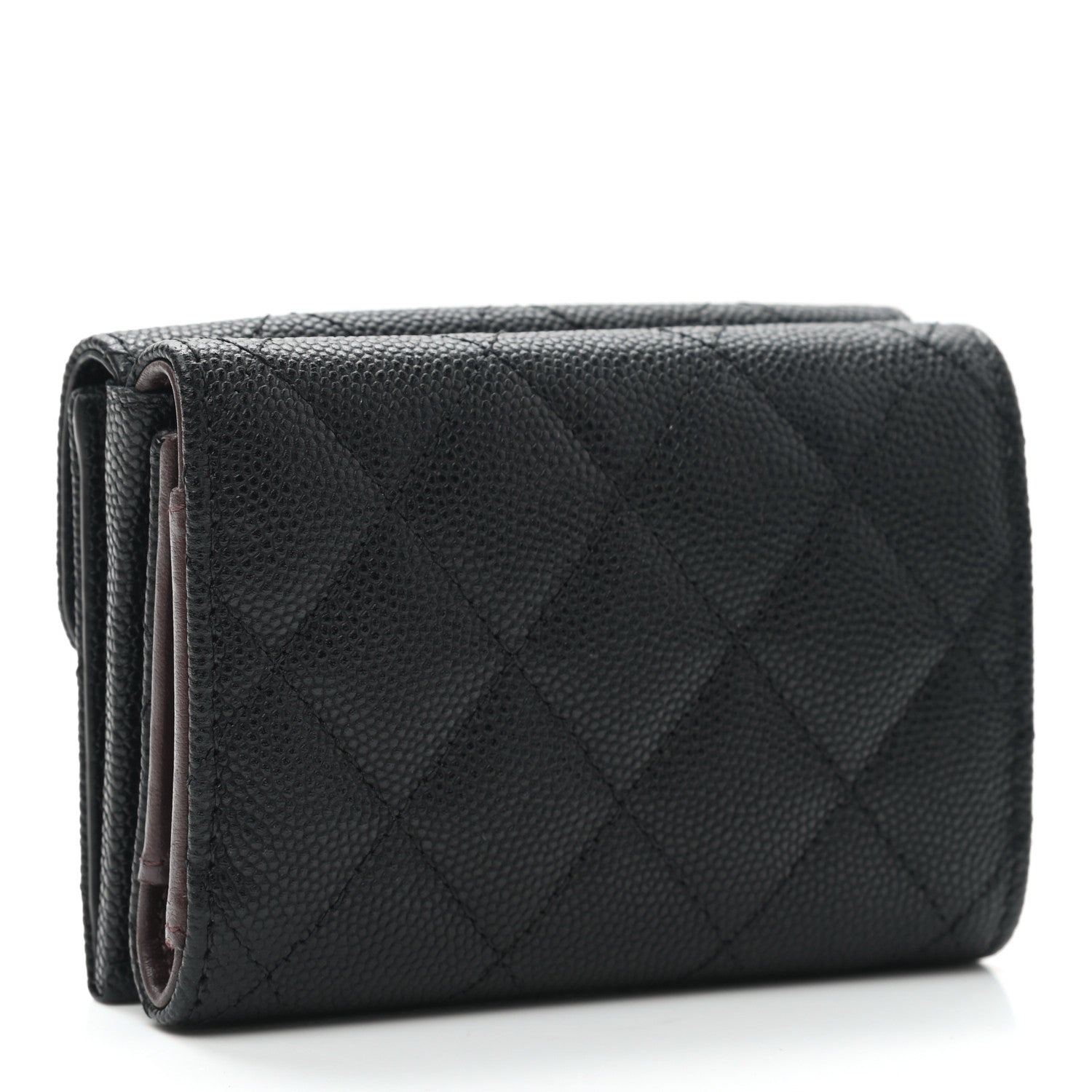 Chanel Caviar Quilted Double Flap Wallet Black 3 of 9