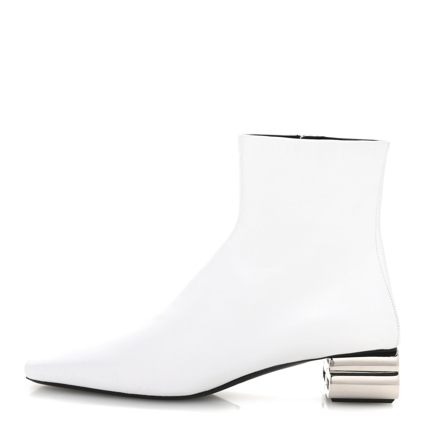 Sheepskin Typo Ankle Booties 39 White
