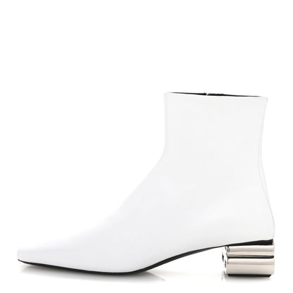 Balenciaga Sheepskin Typo Ankle Booties 39 White 1 of 10