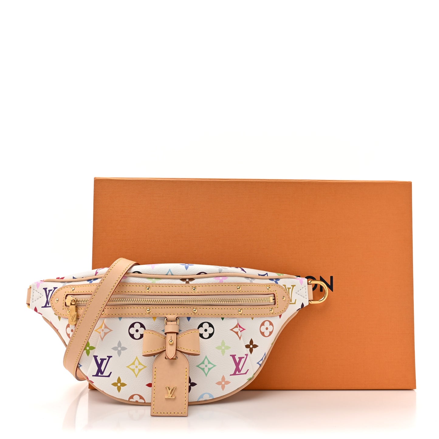 LV X TM Monogram Multicolor High Rise Bumbag White