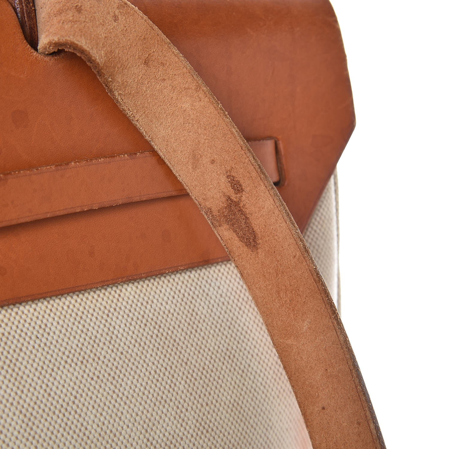 Hermes Toile Vache Calfskin Herbag 40 GM Natural 15 of 17