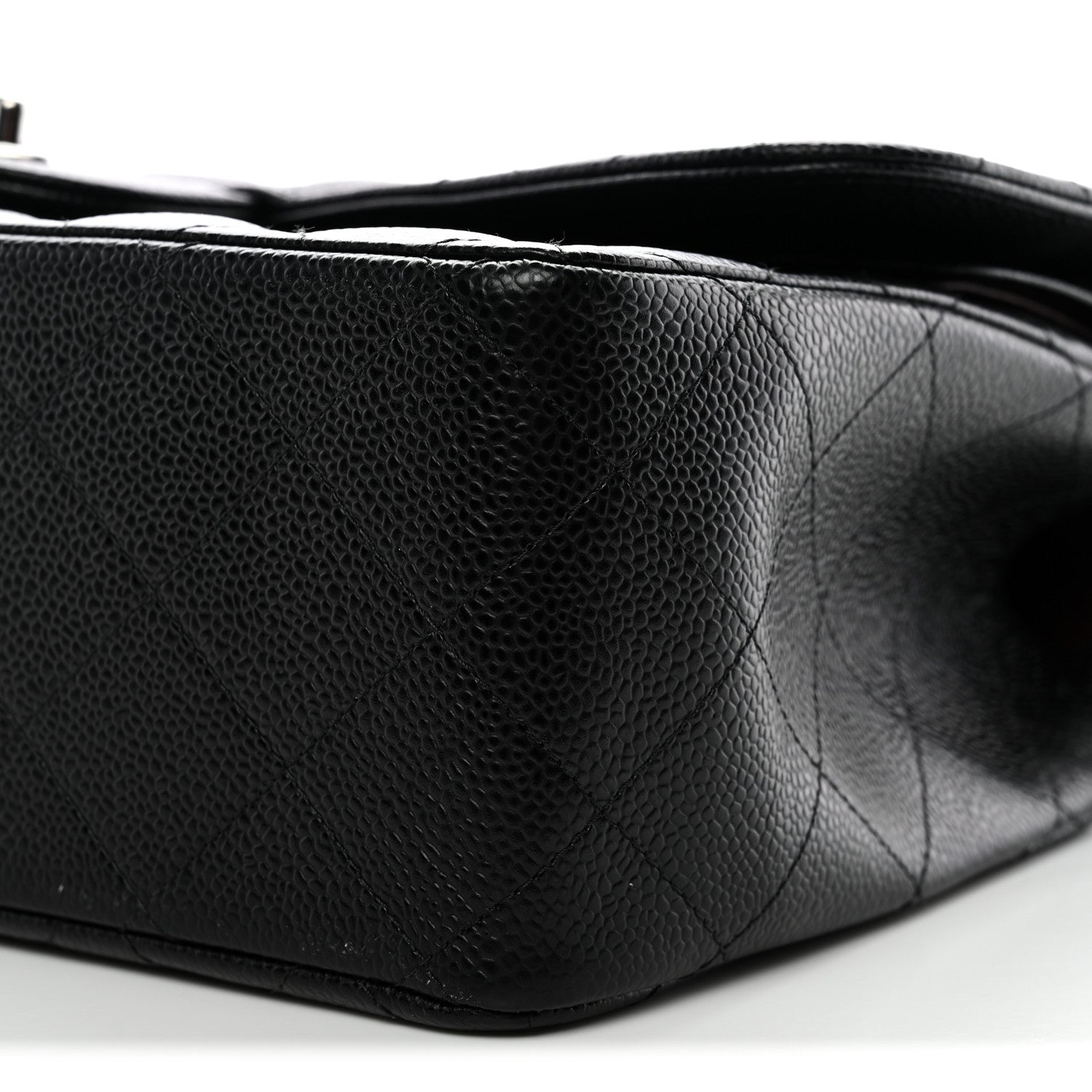 Chanel Caviar Quilted Jumbo Double Flap Black 10 of 11