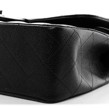 Chanel Caviar Quilted Jumbo Double Flap Black 10 of 11