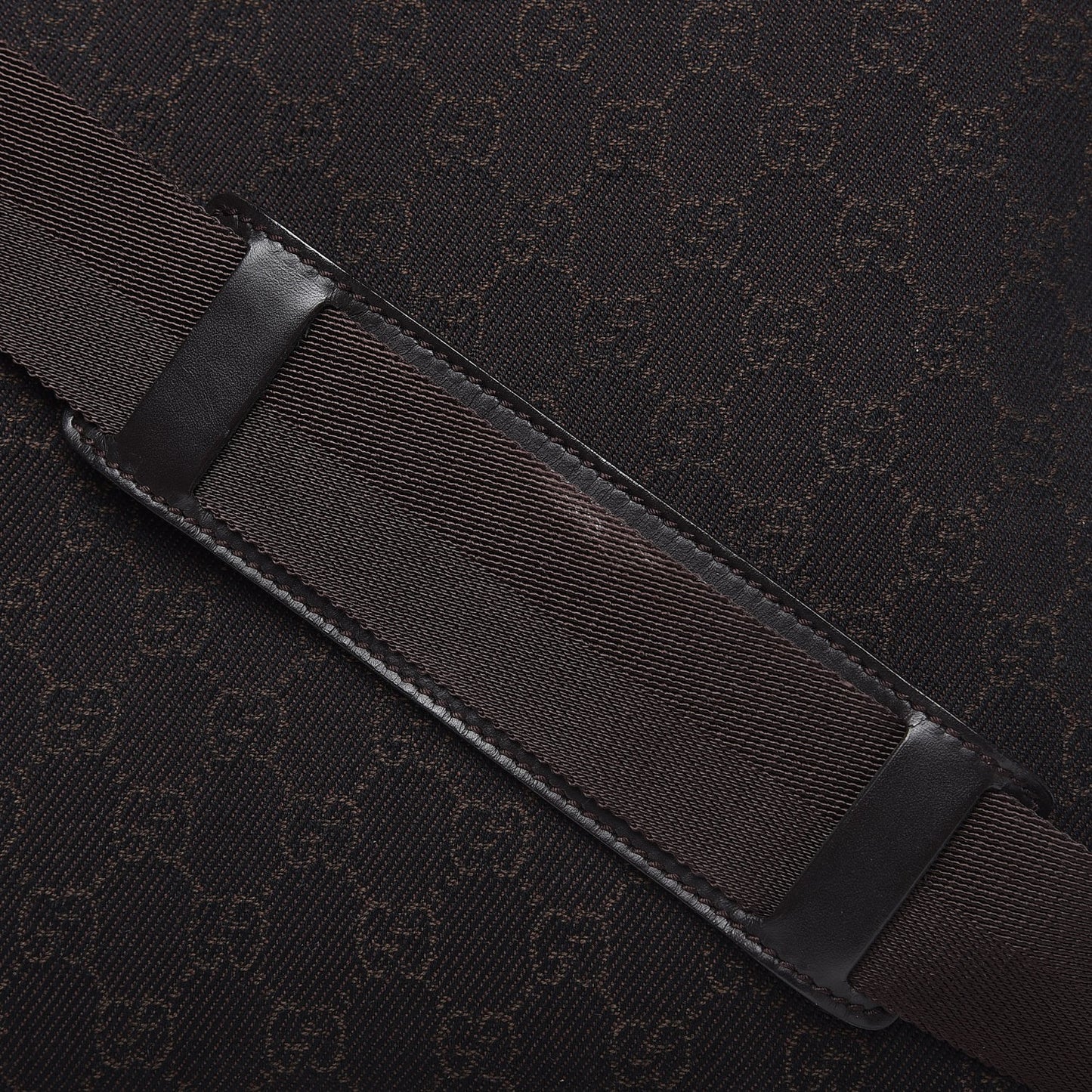 Denim Monogram Messenger Bag Dark Brown