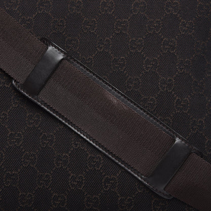 Gucci Denim Monogram Messenger Bag Dark Brown 8 of 10