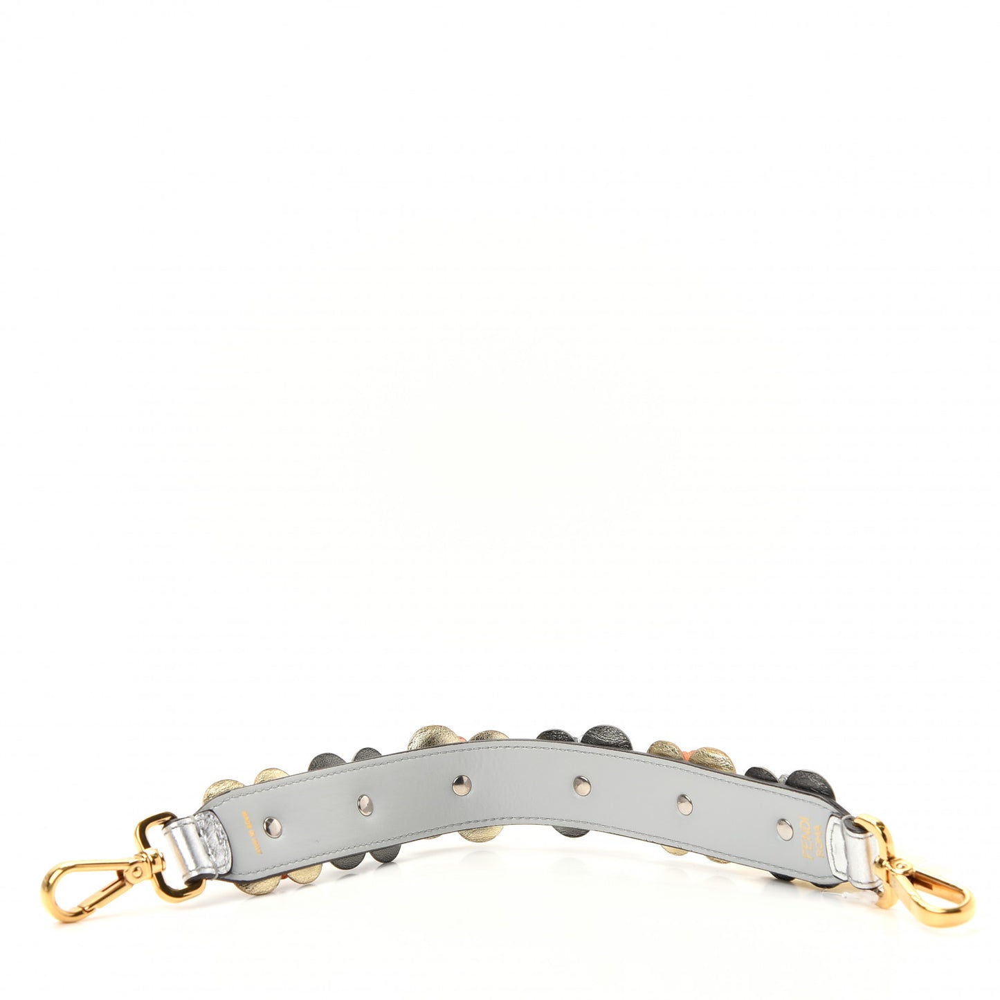 Vitello Catalan Mirror Flowerland Studded Mini Strap You Argento Multicolor