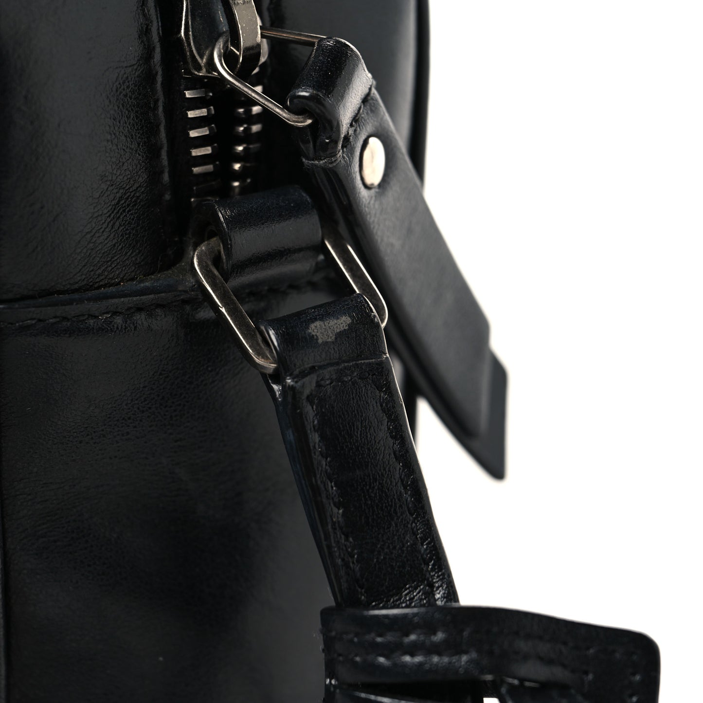 Calfskin Matelasse Monogram Lou Camera Bag Black