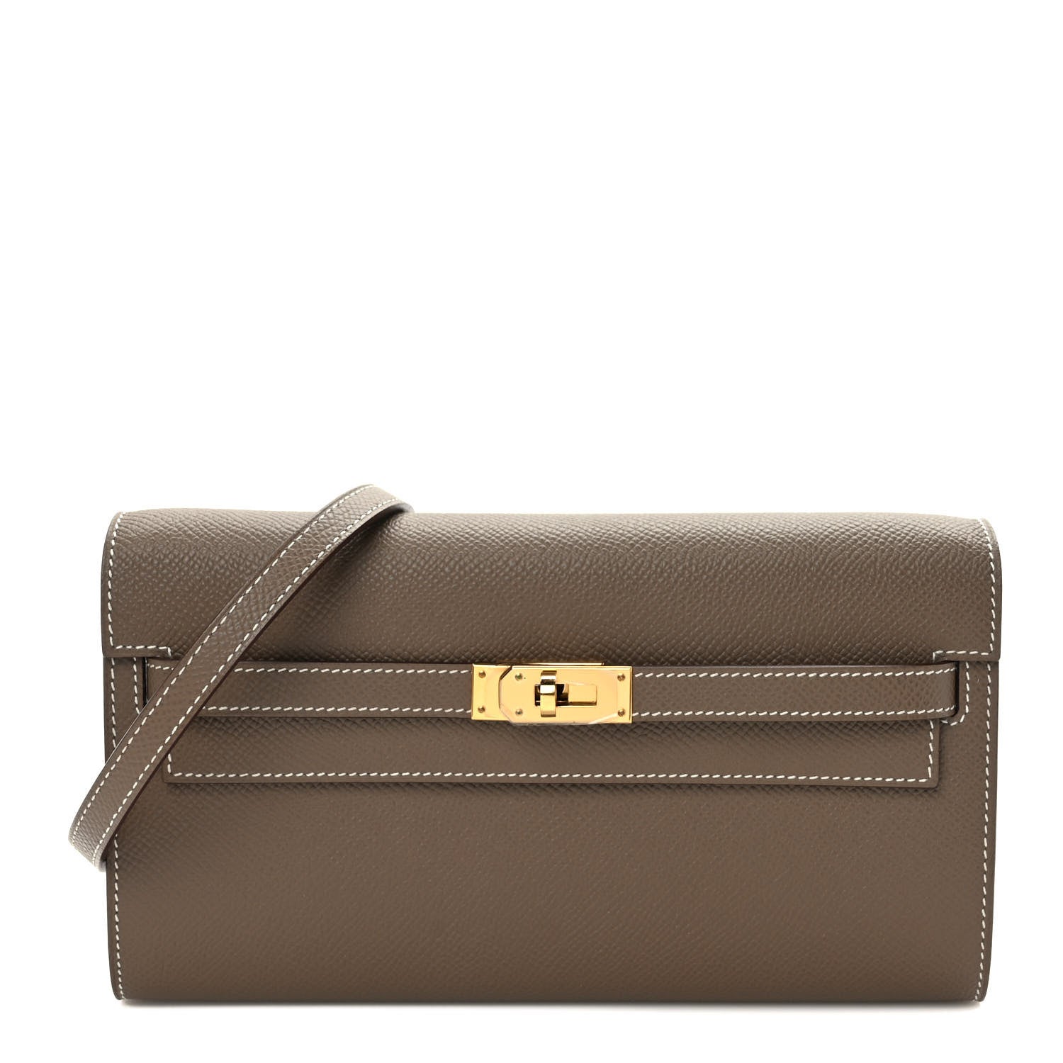 Hermes Epsom Kelly Wallet To Go Etoupe 1 of 9