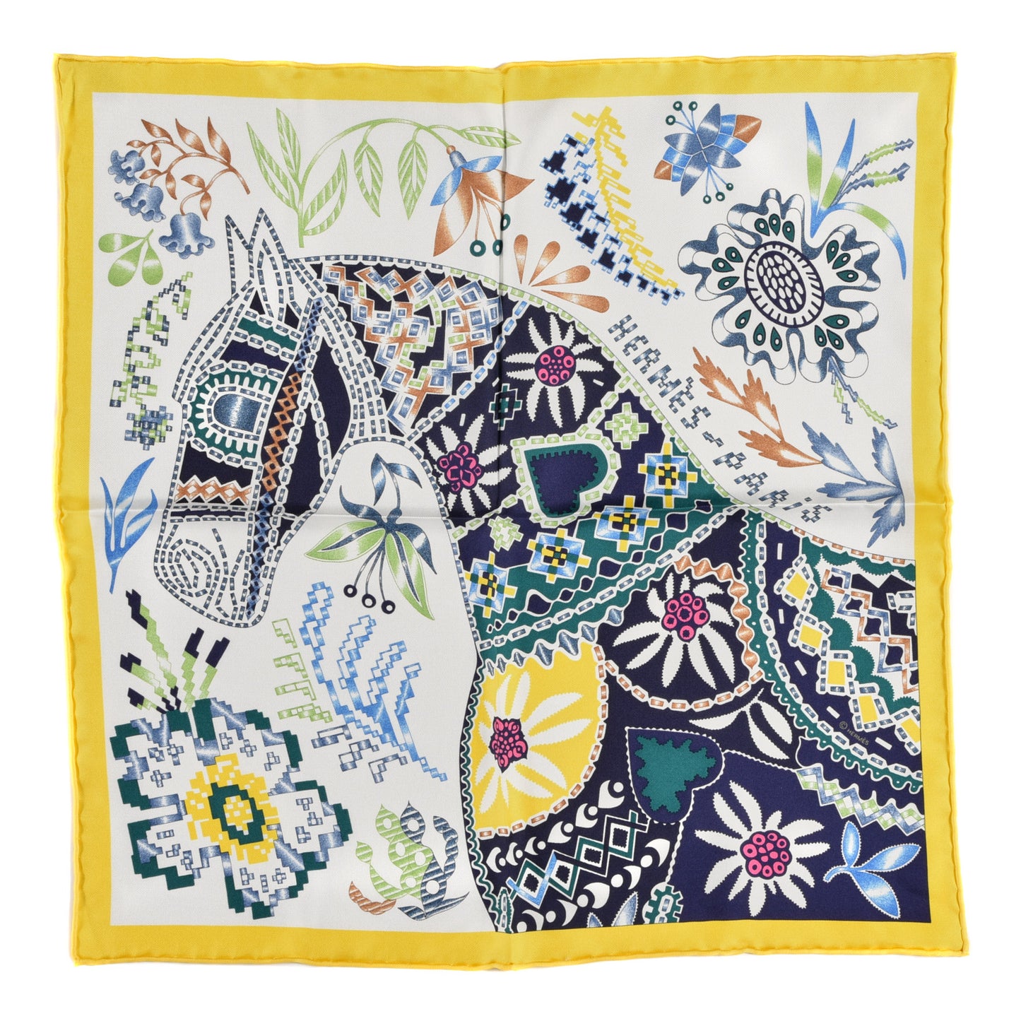 Silk Gavroche En Attendant Ulysse Scarf 45