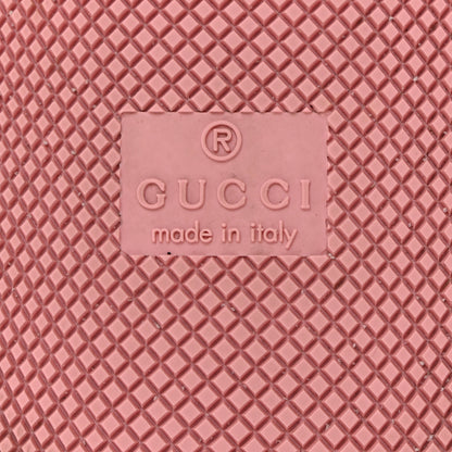 Gucci Calfskin GG Supreme Crystals Web Screener Sneakers 35.5 Beige Ebony Wild Rose 7 of 8