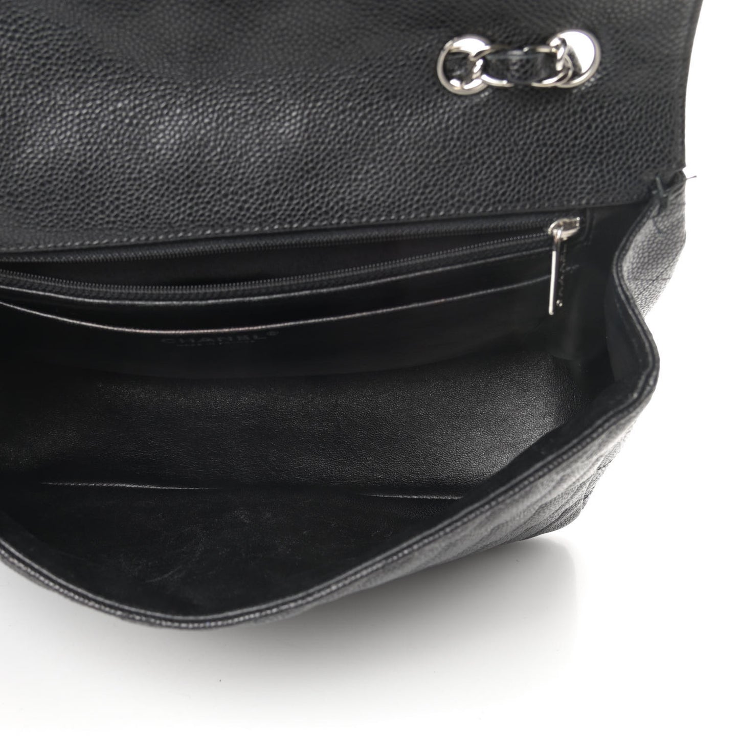 Caviar Quilted Jumbo Single Flap Black
