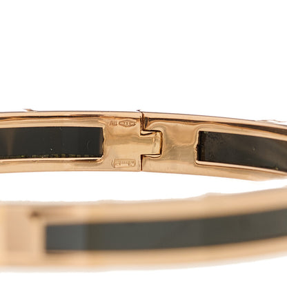 Bulgari 18K Rose Gold Black Ceramic B.Zero1 Bangle Bracelet M 3 of 4