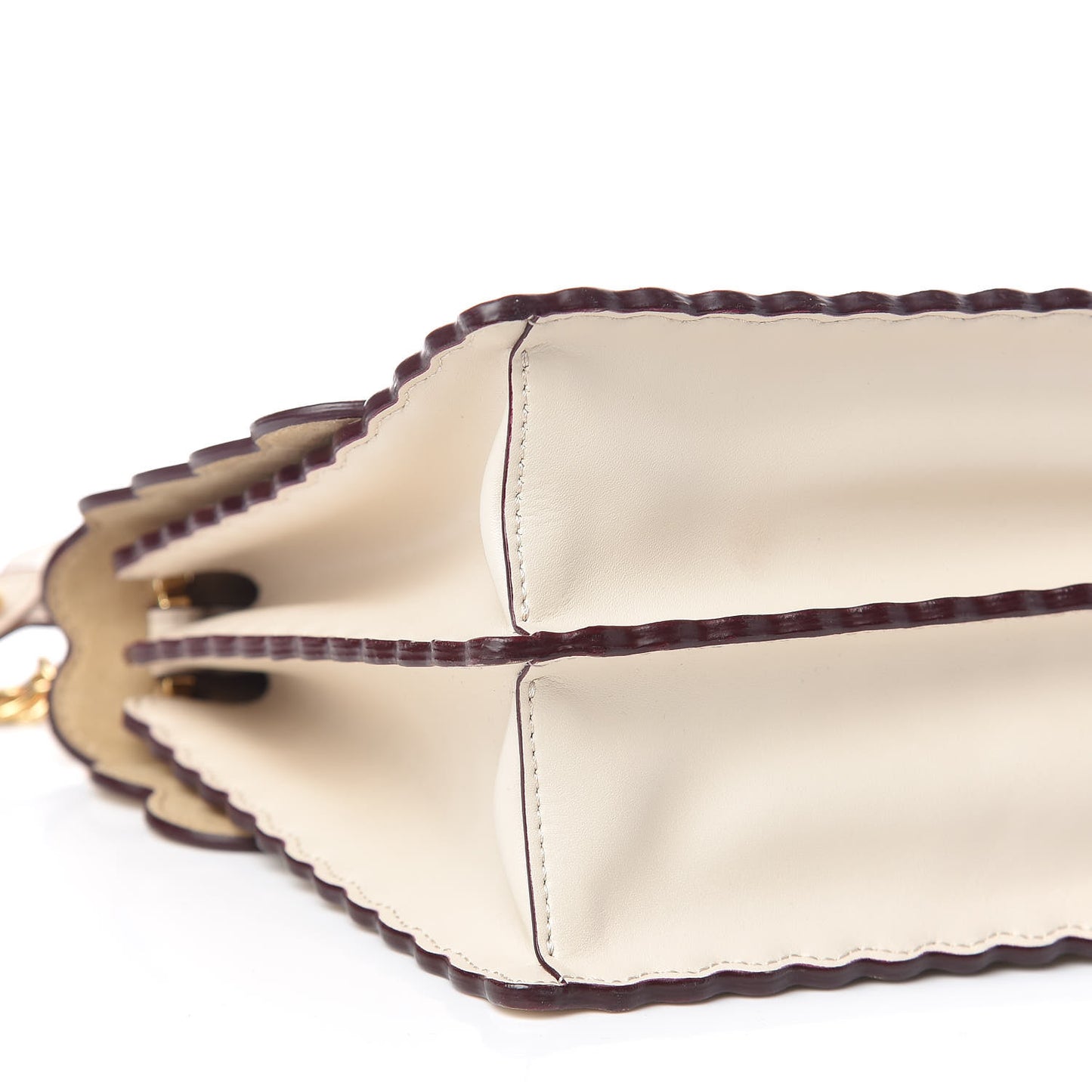 Vitello Liberty Scalloped Studded Kan I Shoulder Bag Camelia