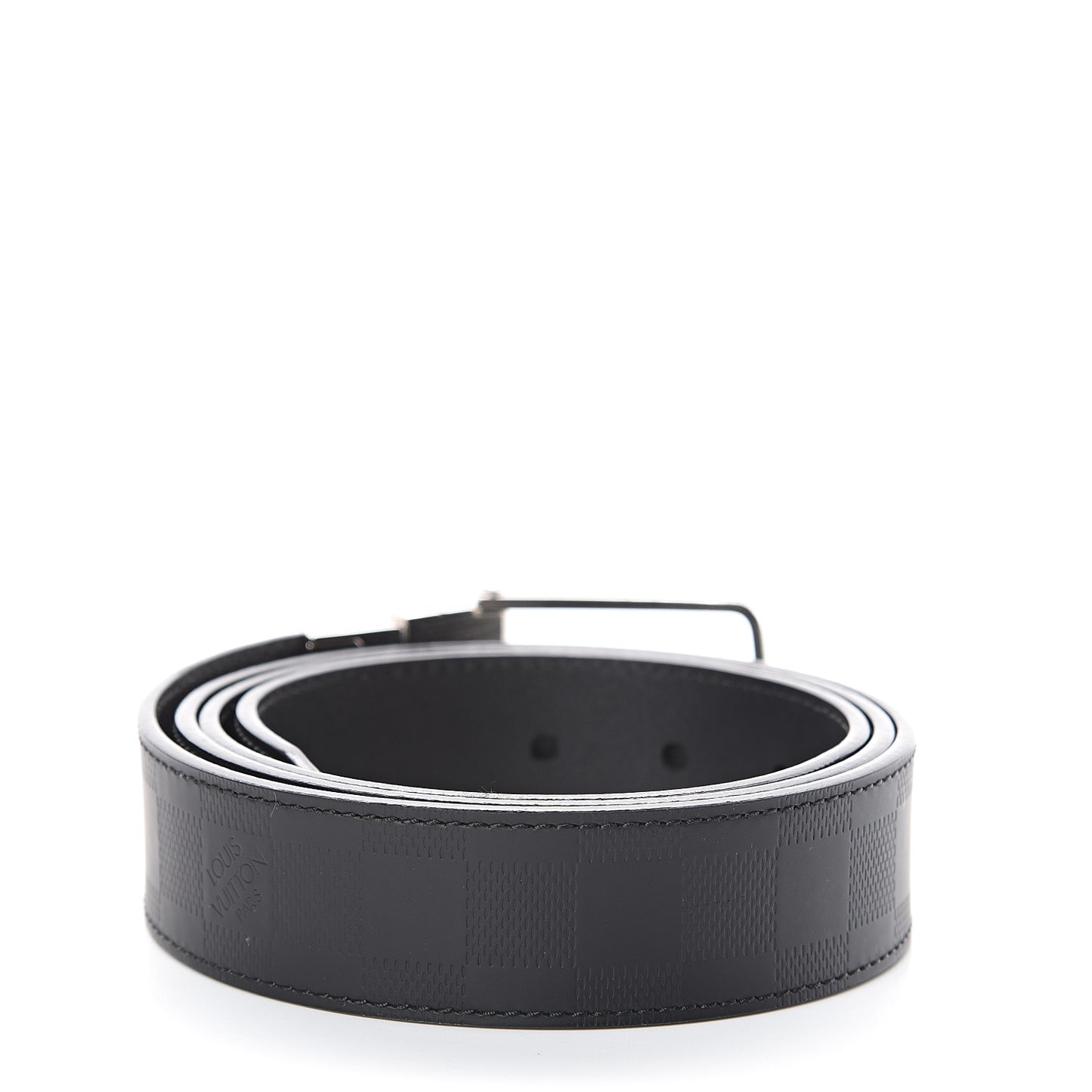 Damier Infini Calfskin 35mm Belt 110 44 Black