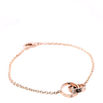 Cartier 18K Pink Gold Interlocking LOVE Bracelet 1 of 8