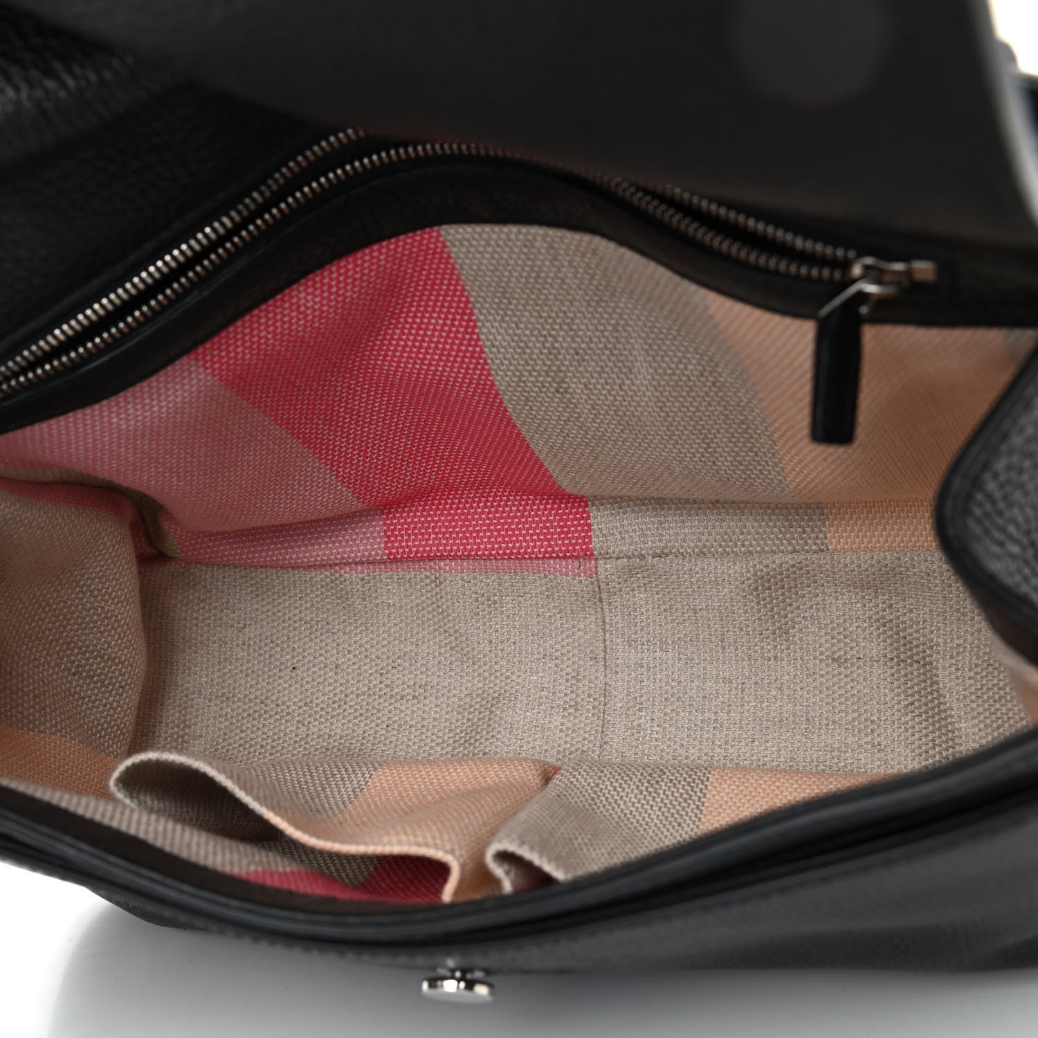 Gucci Pebbled Calfskin Medium Bamboo Daily Flap Shoulder Bag Black 4 of 6