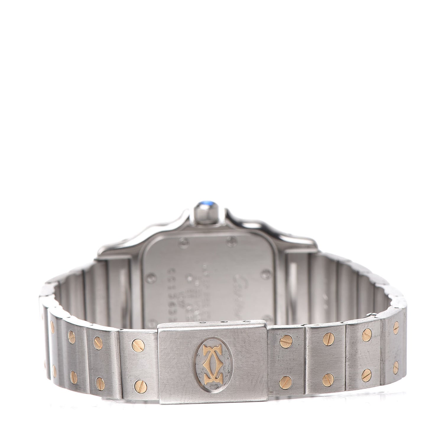 Stainless Steel 18K Yellow Gold 24mm Santos De Cartier Galbee Quartz Watch