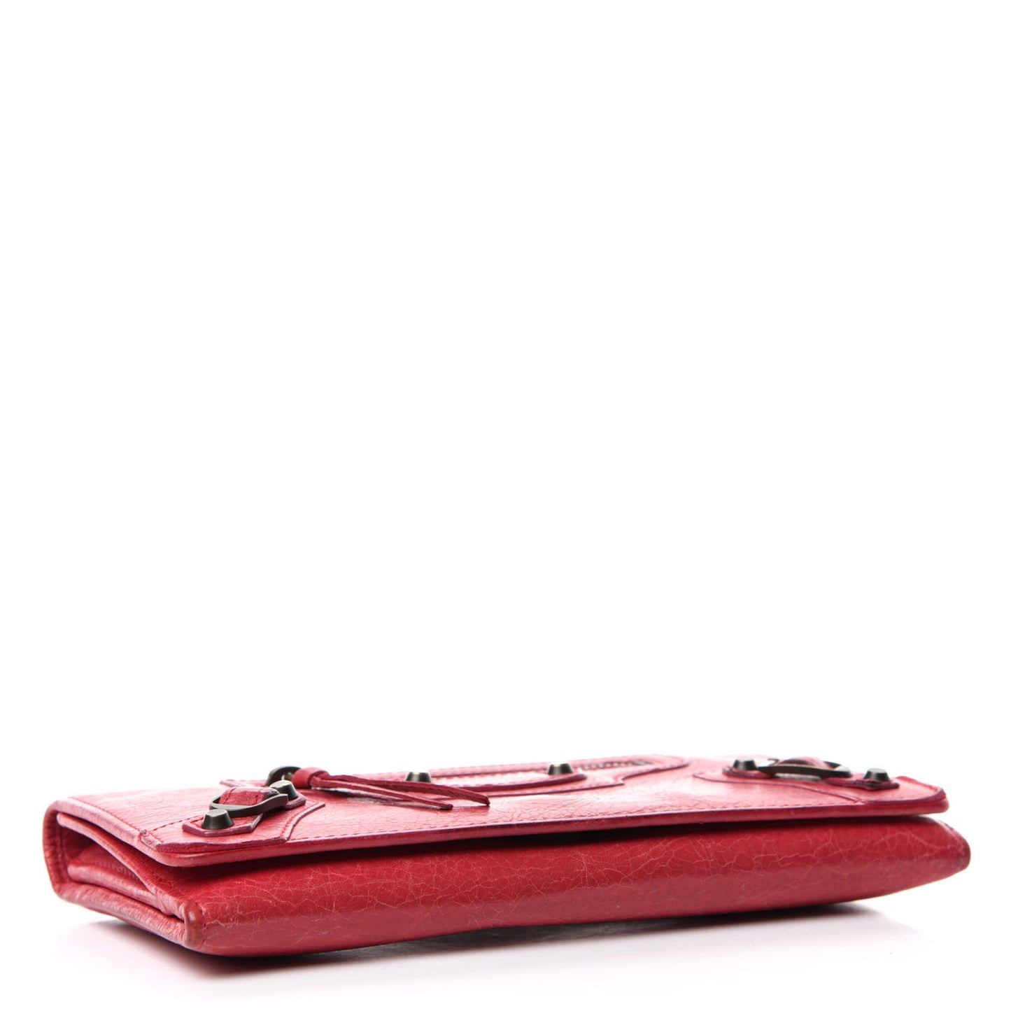 Agneau Classic Hardware Money Wallet Rose Thulian