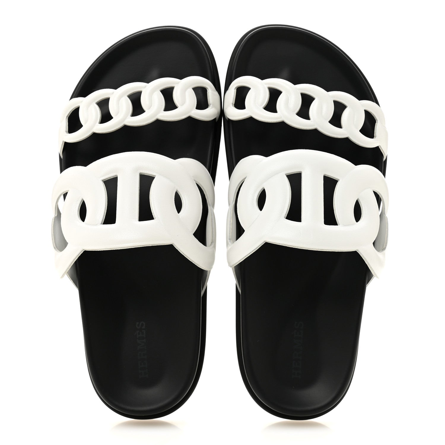 Hermes Nappa Womens Extra Sandals 37.5 White 2 of 10
