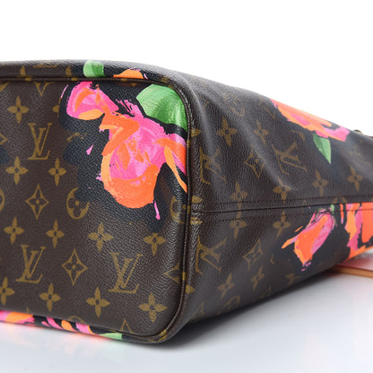 Louis Vuitton Monogram Roses Neverfull MM 10 of 11