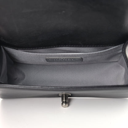 Chanel Calfskin Double Stitch Small Boy Flap Black 5 of 13