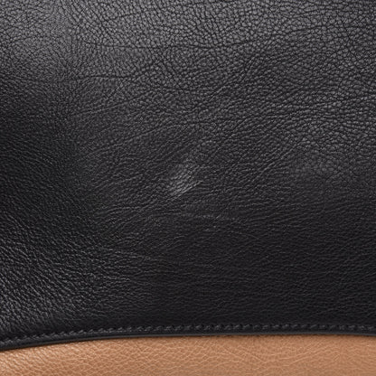 Prada Glace Calf Large Twin Pocket Tote Naturale Black 9 of 11
