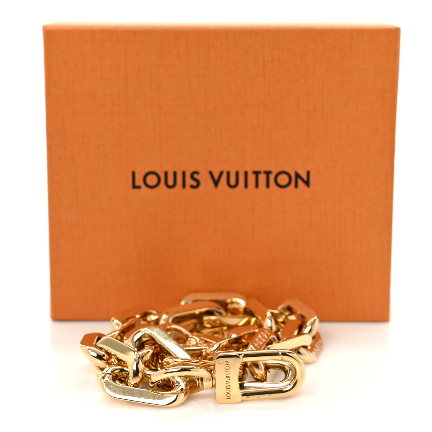 Metal Coussin Chain Strap Gold