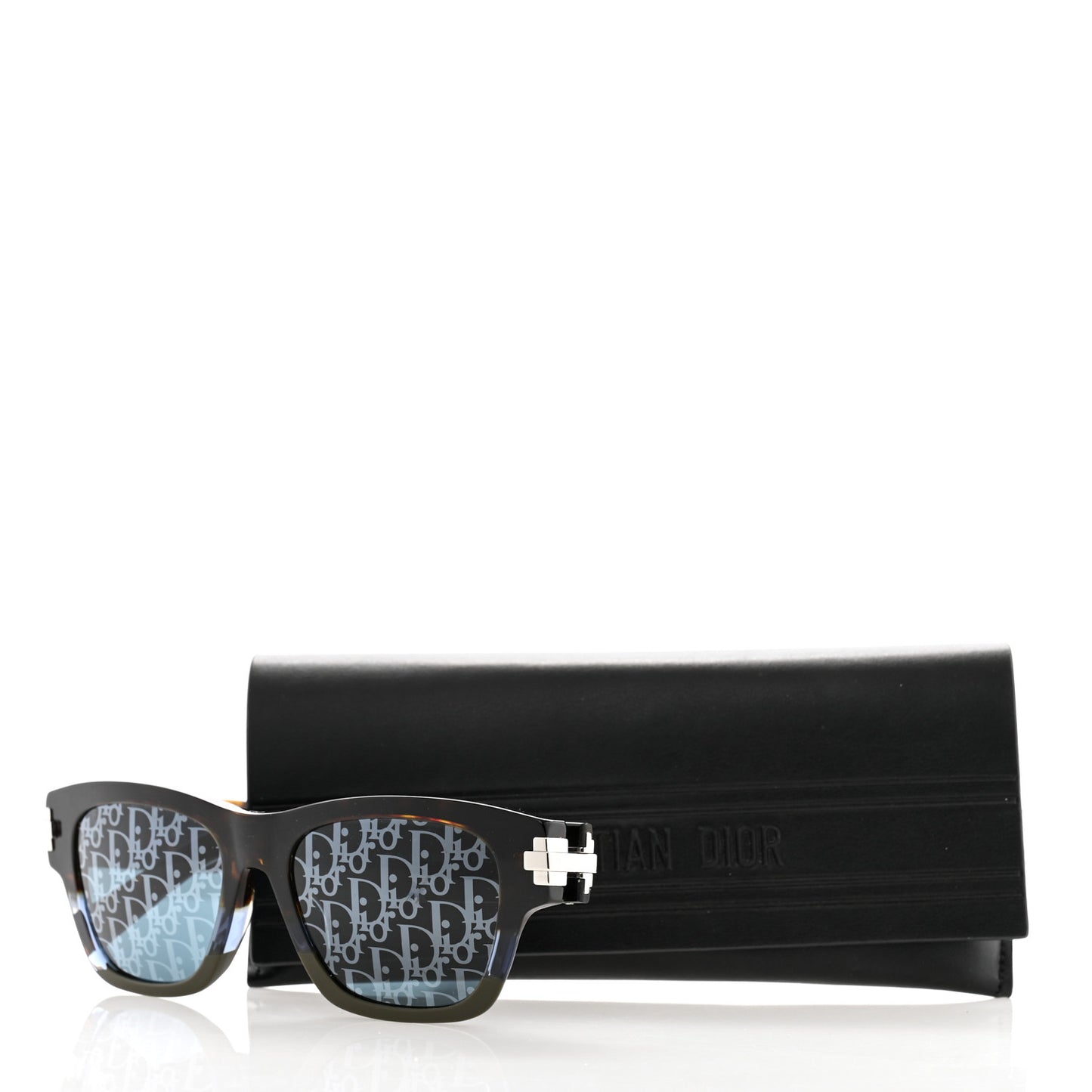 Acetate DiorBlackSuit XL S2U Oblique Sunglasses Blue Tortoise