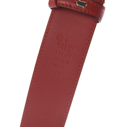 Gucci Moon Calfskin Interlocking G 37mm Belt 105 42 Vibrant Red 5 of 5