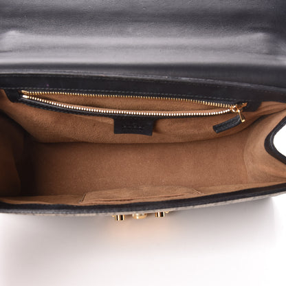 Gucci GG Supreme Monogram Calfskin Medium Padlock Shoulder Bag Beige Black Cuir 5 of 22