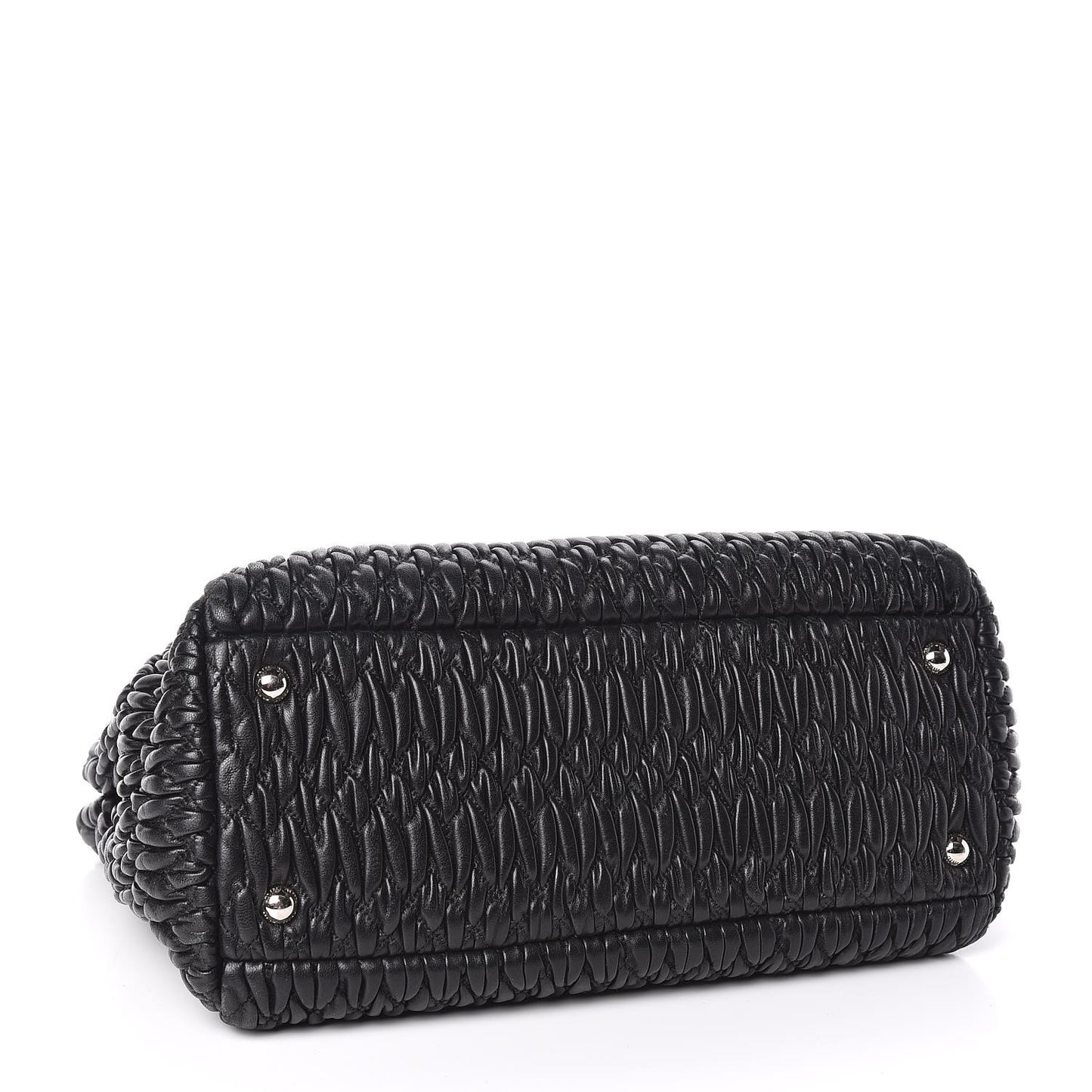 Nappa Matelasse Tote Black