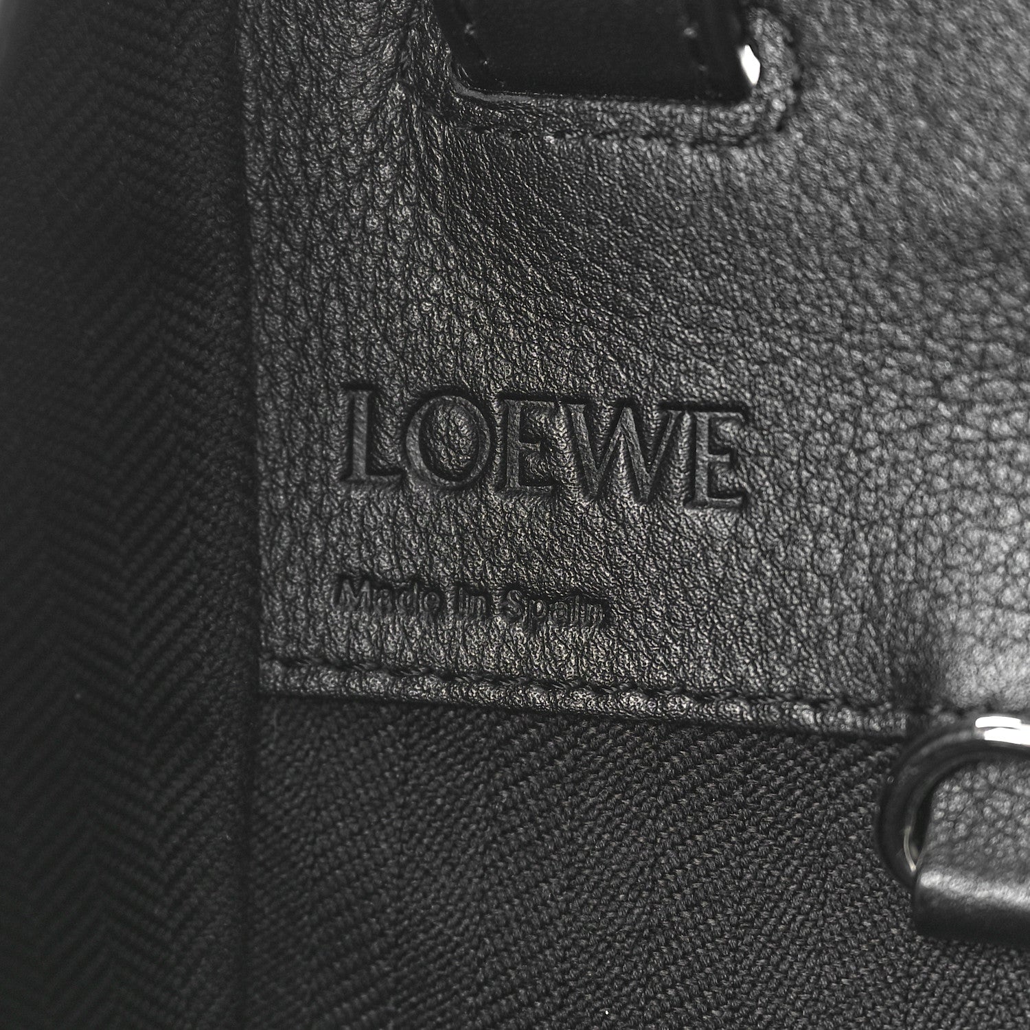 Loewe Calfskin Small Hammock Shoulder Bag Black 6 of 11