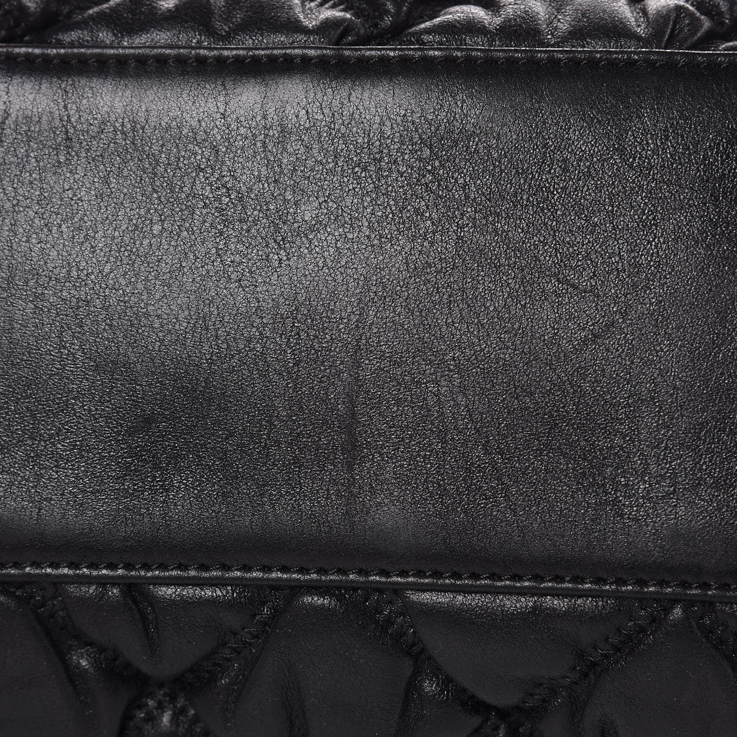 Chanel Lambskin Bubble Quilt Bowler Black 14 of 15