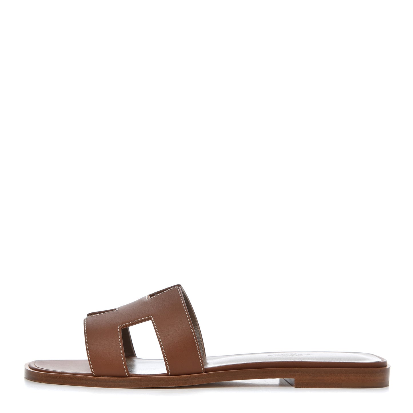 Box Calfskin Oran Sandals 37 Gold
