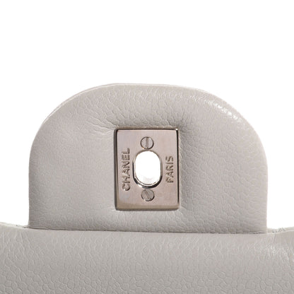 Chanel Caviar Jumbo Double Flap Light Grey 7 of 9