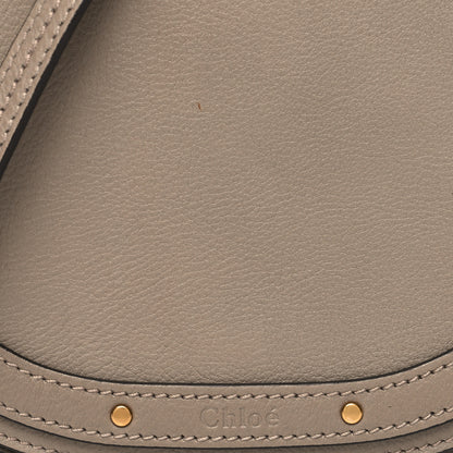 Chloe Calfskin Suede Small Nile Bracelet Bag Motty Grey 7 of 9