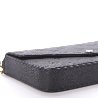 Louis Vuitton Empreinte Pochette Felicie Chain Wallet Black 6 of 11