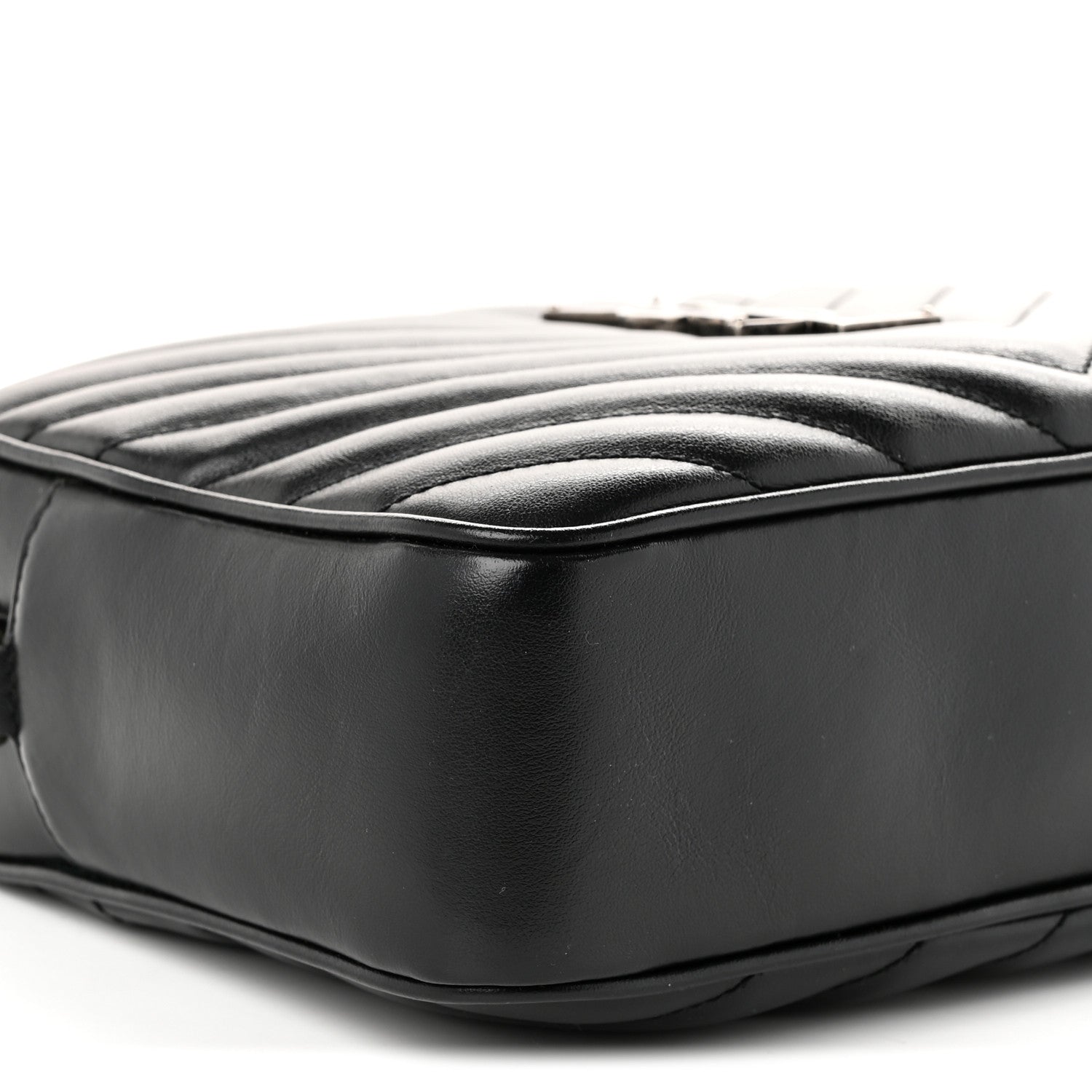 Saint Laurent Calfskin Matelasse Monogram Lou Camera Bag Black 9 of 10