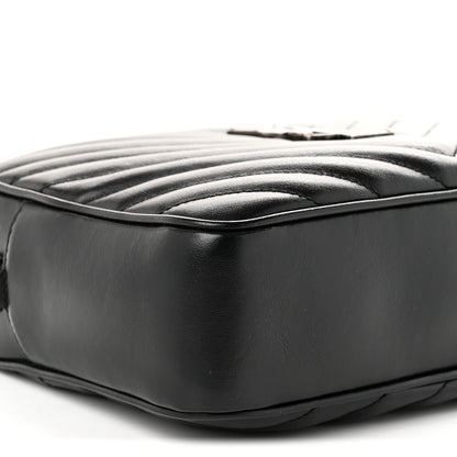 Saint Laurent Calfskin Matelasse Monogram Lou Camera Bag Black 9 of 10