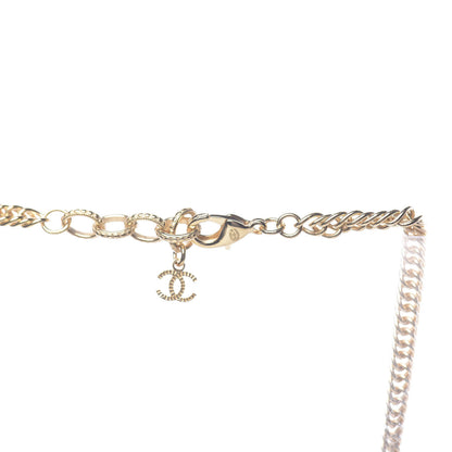 Chanel ID Dog Tag Charm Necklace Gold 5 of 6