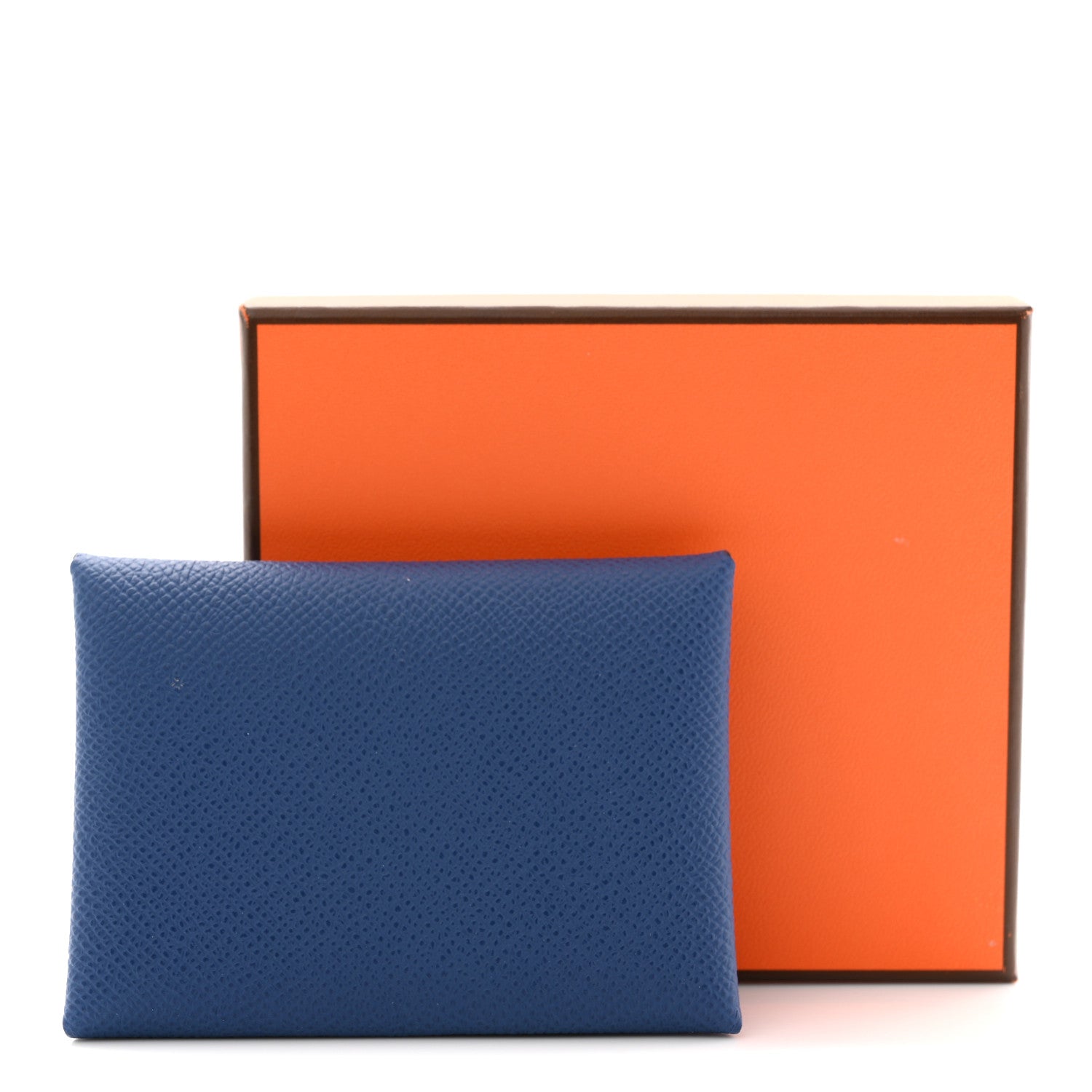 Hermes Epsom Verso Calvi Duo Card Case Bleu Tie Jaune Milton 8 of 8