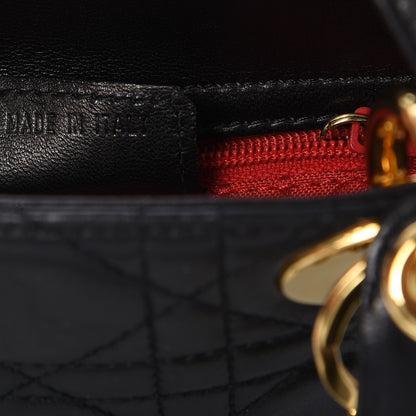 Christian Dior Lambskin Cannage Mini Lady Dior Black 7 of 7