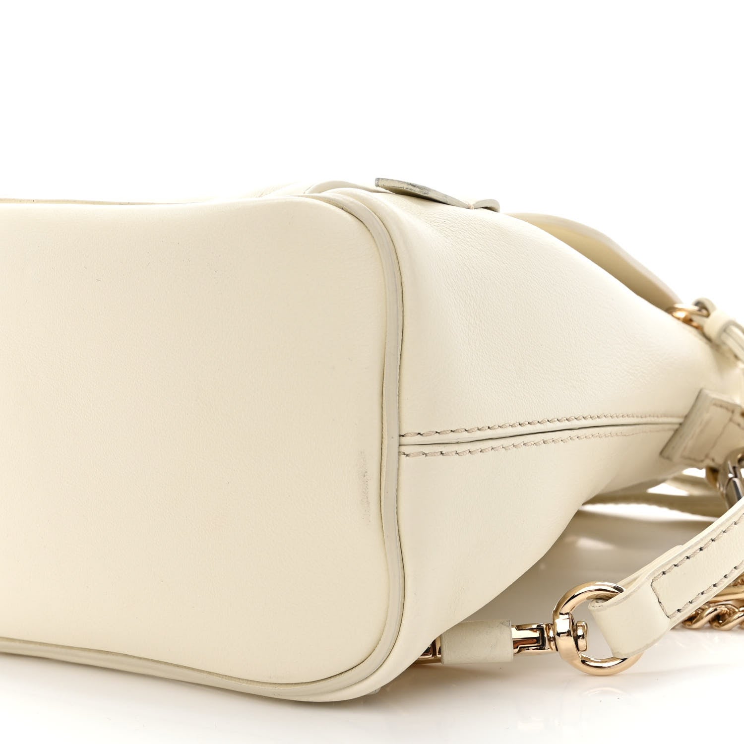 Chloe Calfskin Quilted Mini Faye Backpack Natural White 10 of 11